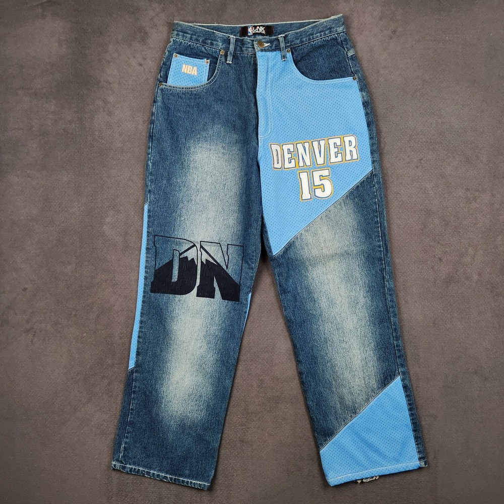 Vintage UNK Denim Denver Nuggets Carmelo Anthony Jeans Mens 32 Blue NBA